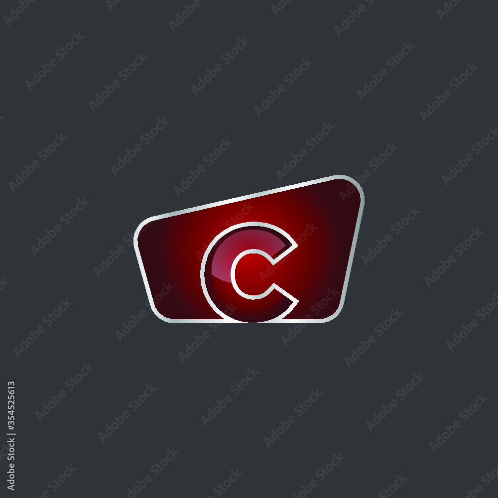 Business corporate initial 3d letter c logo design template vector. Red color 3D media play logo vector template. Business corporate initial 3d letter c logo design template vector. Red color 3D media play logo vector template.
