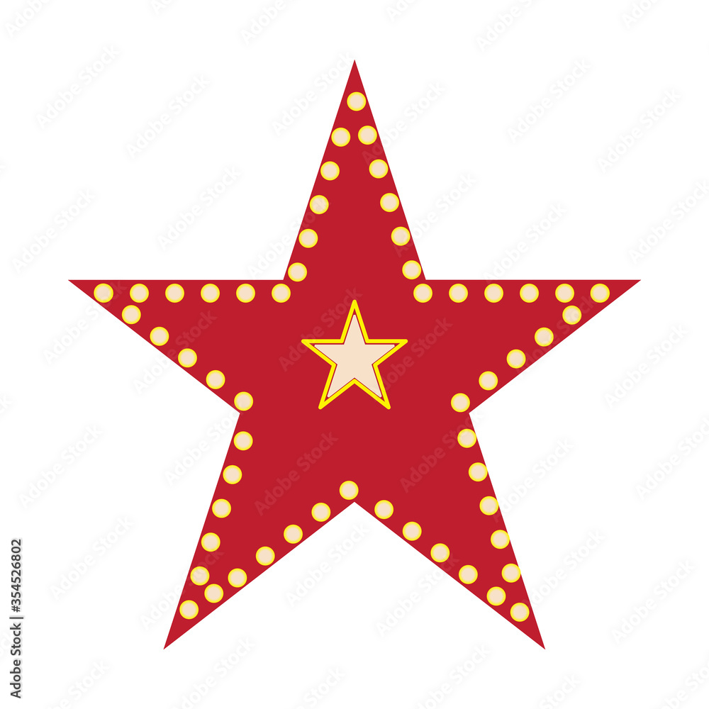 Vector star with lighnts. EPS isolated illustration on a white background Vector star with lighnts. EPS isolated illustration on a white background