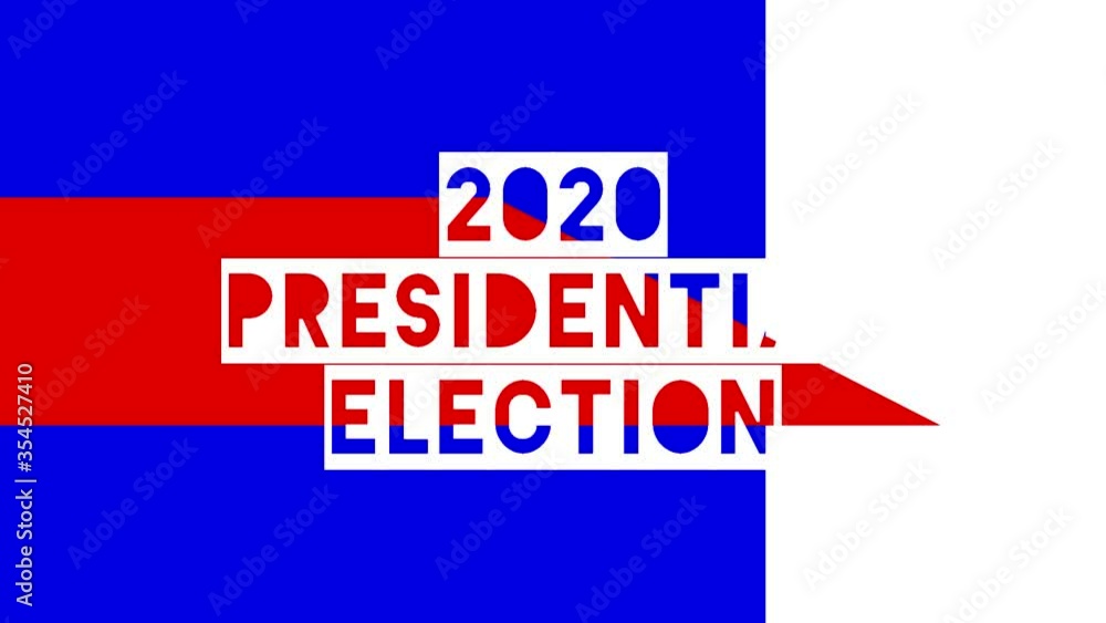 RETRO ANIMATION- Presidential Election animation, red, white and blue with a modern font style RETRO ANIMATION- Presidential Election animation, red, white and blue with a modern font style