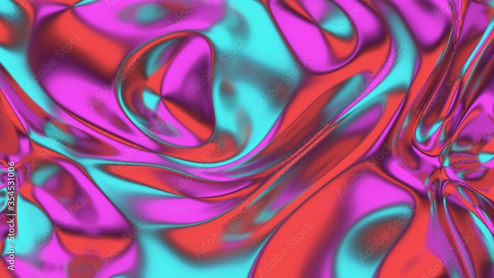 3d modern liquid colorful abstract background.