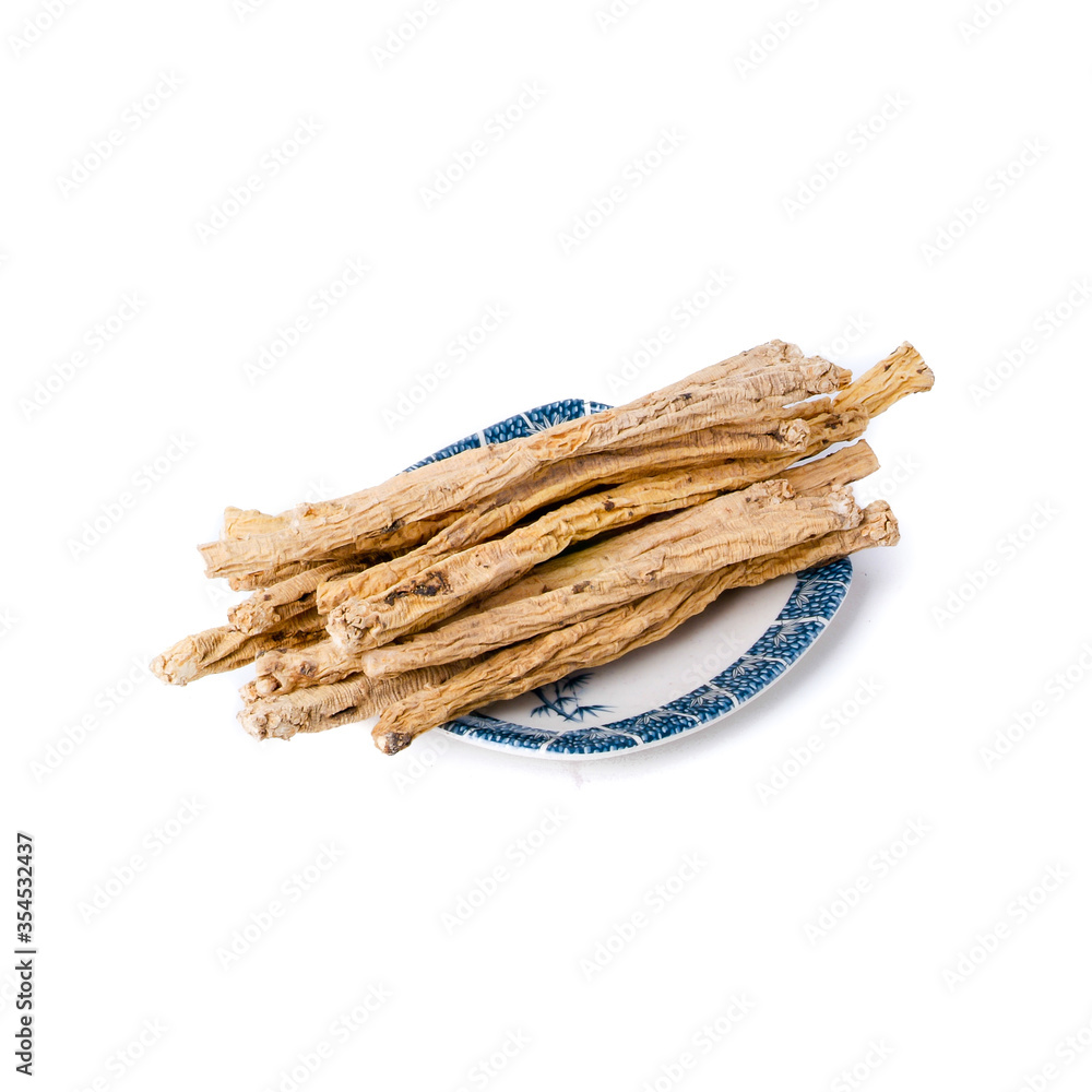Ginseng or Dried Ginseng on a background new.