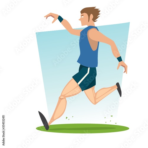 Boy running