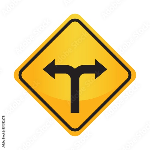 Left or right arrow auxiliary sign