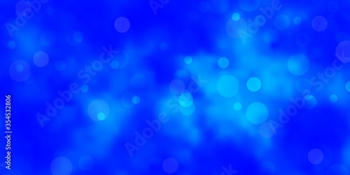 Light BLUE vector background with spots. Colorful illustration with gradient dots in nature style. Pattern for wallpapers, curtains.