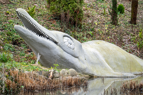 Crystal Palace Dinosaurs in Crystal Palace Park, London, England, United Kingdom photo