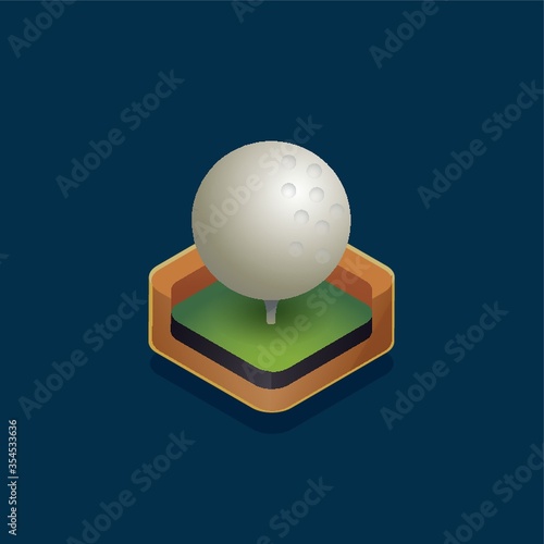 Isometric golf ball