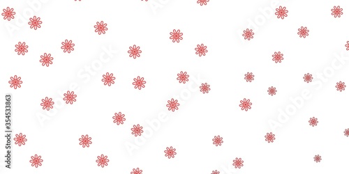 Light Orange vector natural layout with flowers.