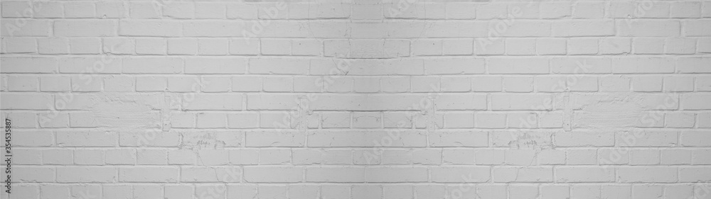 White gray painted light damaged rustic brick wall masonry texture background banner panorama, with copy space White gray painted light damaged rustic brick wall masonry texture background banner panorama, with copy space