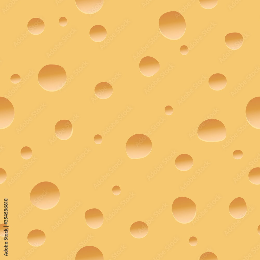 Seamless cheese pattern. Vector illustration