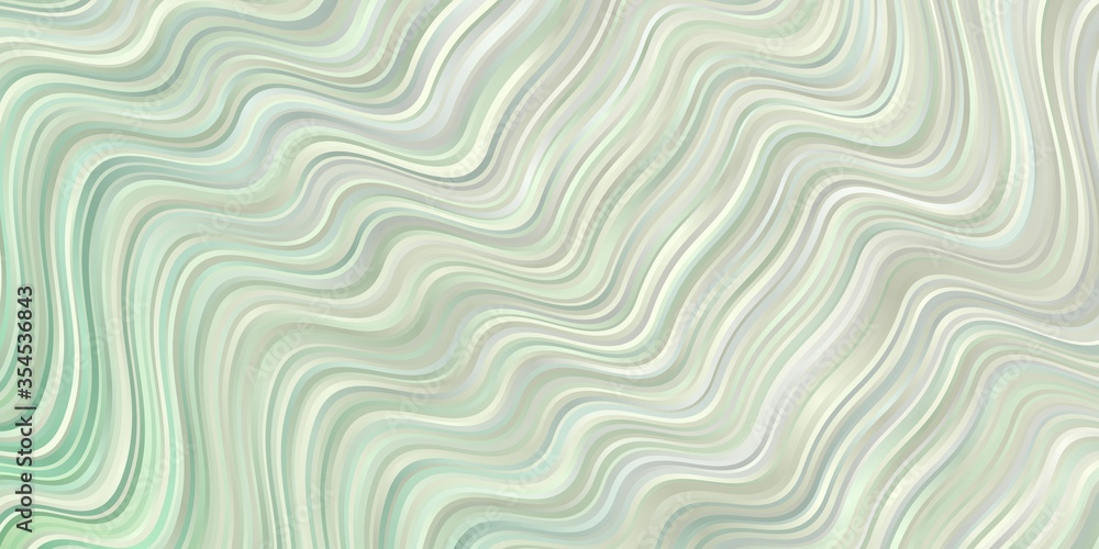 Light Green vector layout with wry lines. Bright sample with colorful bent lines, shapes. Pattern for commercials, ads.