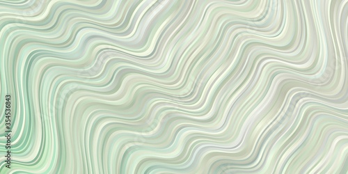 Light Green vector layout with wry lines. Bright sample with colorful bent lines, shapes. Pattern for commercials, ads.