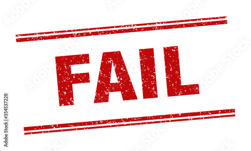 fail stamp. fail label. square grunge sign
