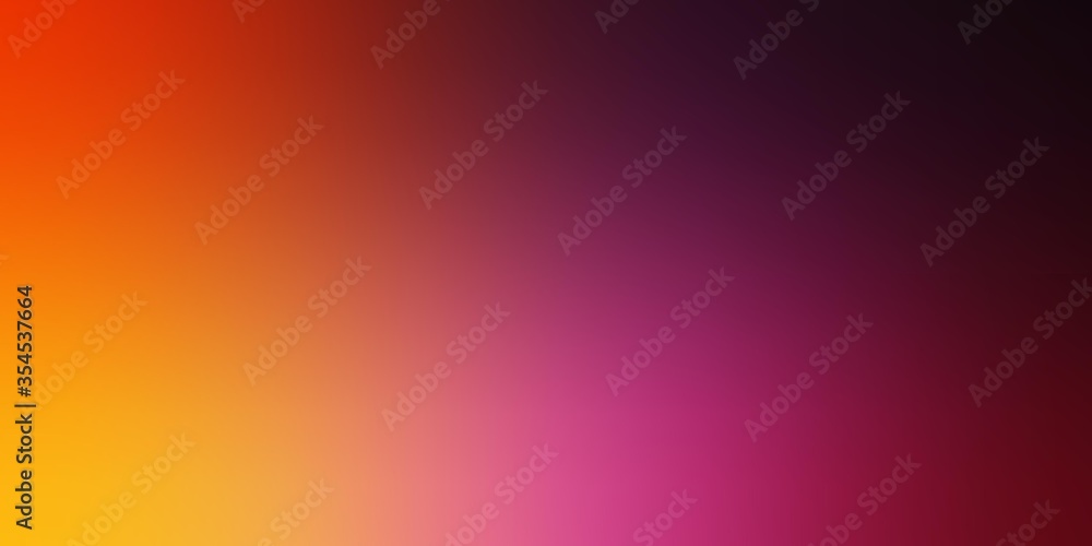 Light Pink, Yellow vector blurred colorful background. Colorful abstract illustration with gradient. Base for your app design.