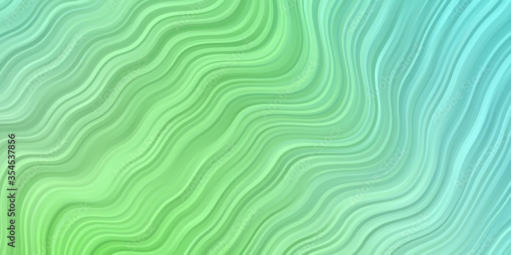 Light Green vector backdrop with curves. Abstract illustration with bandy gradient lines. Pattern for ads, commercials. Light Green vector backdrop with curves. Abstract illustration with bandy gradient lines. Pattern for ads, commercials.