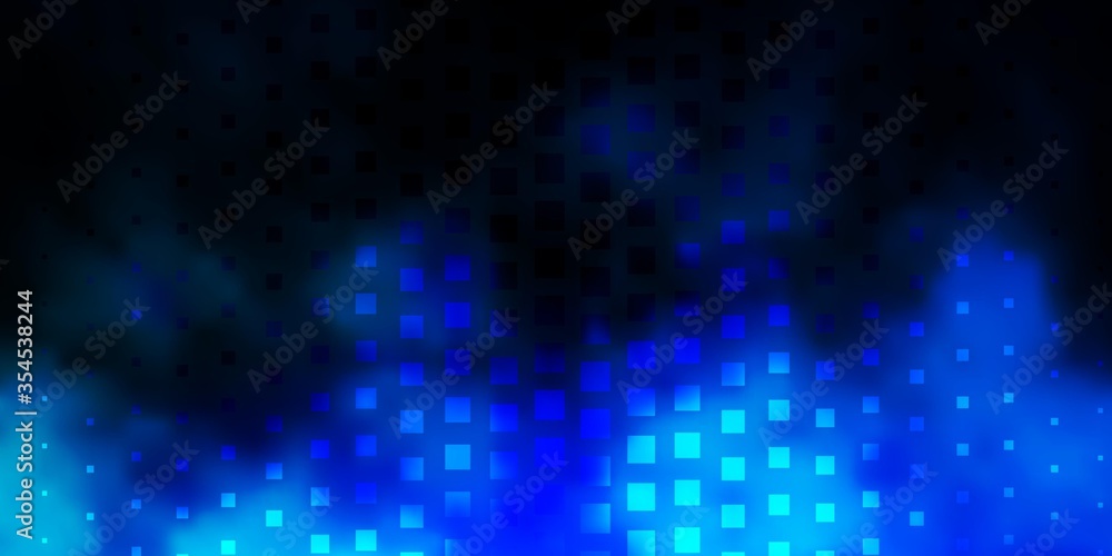 Dark Blue, Green vector layout with lines, rectangles. Rectangles with colorful gradient on abstract background. Pattern for business booklets, leaflets