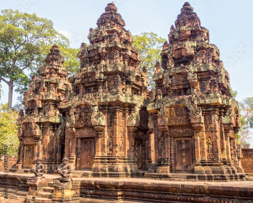 Inner enclosure of the  Citadel of the Women  - Banteay Srei  Cambodia