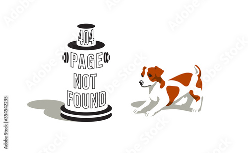 404 - page not found. Use it for print or web banner design.