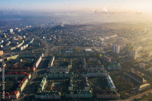 City flats district in Silesia, Poland