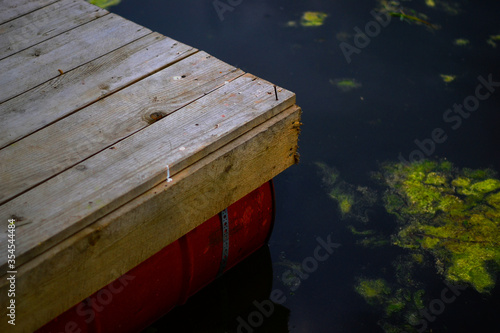 wooden boat in the water
