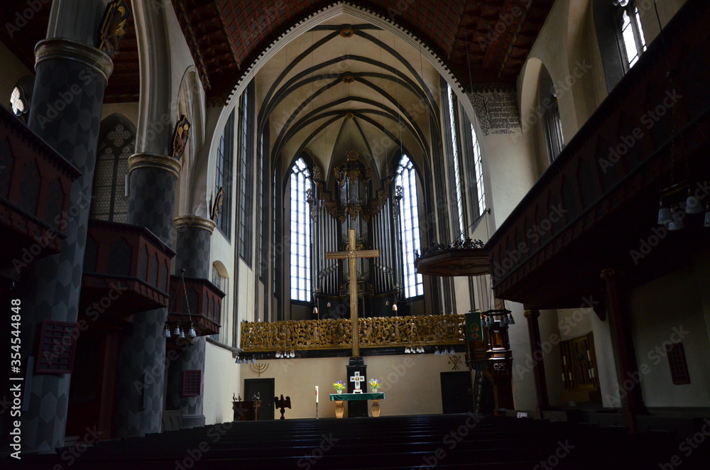 Interior of University Church of Marburg