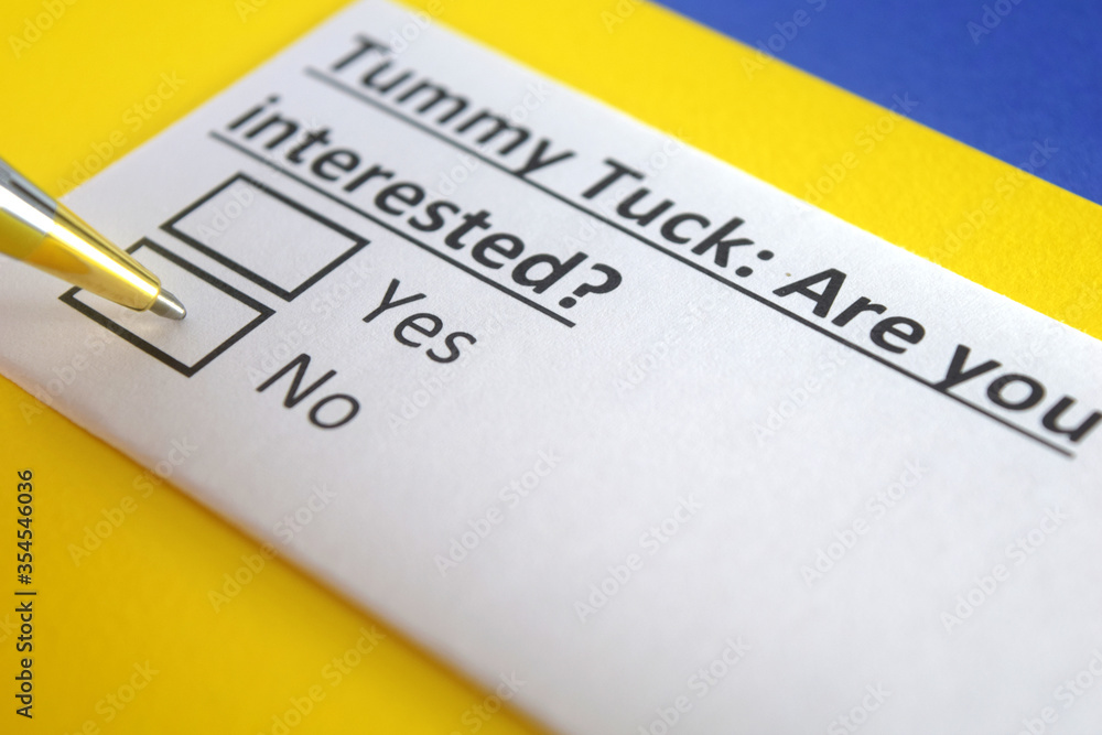 One person is answering question about tummy tuck. One person is answering question about tummy tuck.