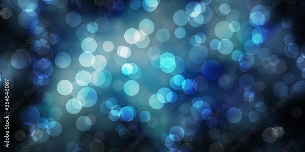Dark BLUE vector backdrop with dots. Abstract decorative design in gradient style with bubbles. Pattern for business ads. Dark BLUE vector backdrop with dots. Abstract decorative design in gradient style with bubbles. Pattern for business ads.