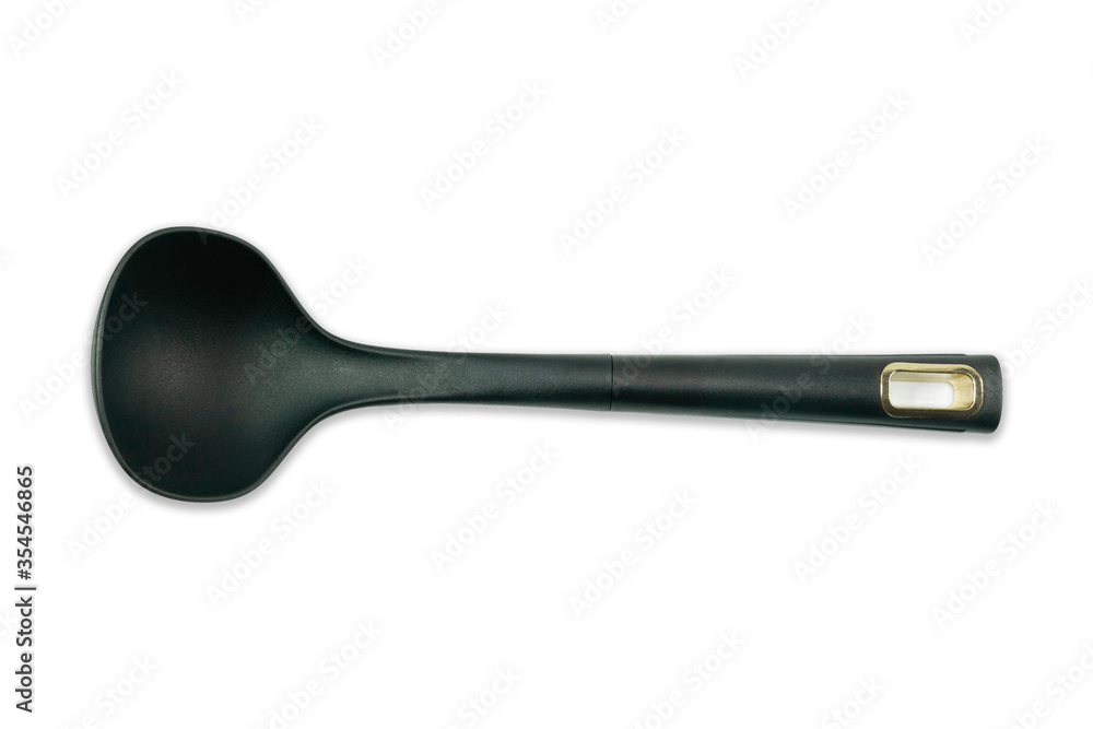 black ladle isolated on white background with clipping path black ladle isolated on white background with clipping path