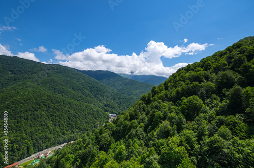 View of Caucasian mountains