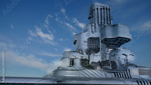 Fényképezés Science fiction submarine