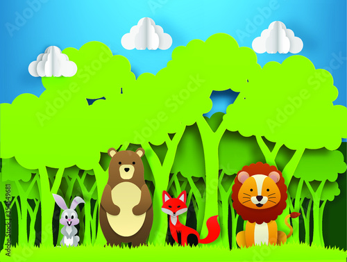 Environmentally friendly world. Vector illustration of ecology