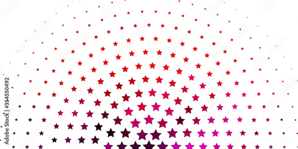 Light Pink, Red vector texture with beautiful stars. Shining colorful illustration with small and big stars. Theme for cell phones.