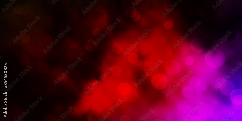 Dark Pink, Red vector background with spots. Illustration with set of shining colorful abstract spheres. Design for your commercials. Dark Pink, Red vector background with spots. Illustration with set of shining colorful abstract spheres. Design for your commercials.