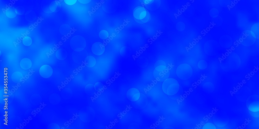Light BLUE vector template with circles. Glitter abstract illustration with colorful drops. Pattern for booklets, leaflets. Light BLUE vector template with circles. Glitter abstract illustration with colorful drops. Pattern for booklets, leaflets.
