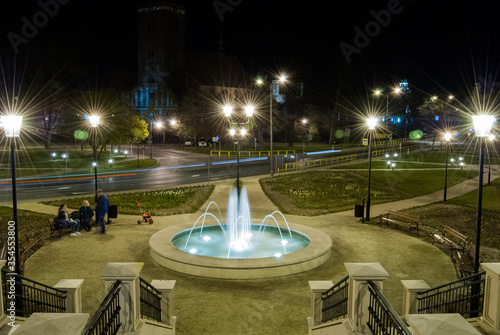 The fountain of the orangery of Ignacy Krasicki, Lidzbark Warminski, Poland.  photo