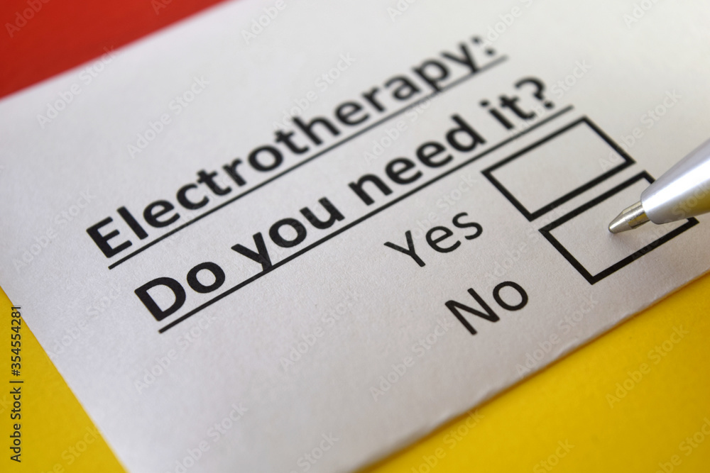 One person is answering question about electrotherapy. One person is answering question about electrotherapy.