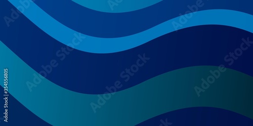 Dark BLUE vector texture with curves. Colorful abstract illustration with gradient curves. Pattern for commercials  ads.