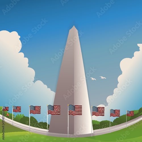 The washington monument