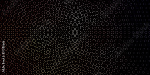 Dark Blue, Yellow vector pattern with spheres. Colorful illustration with gradient dots in nature style. Pattern for business ads.