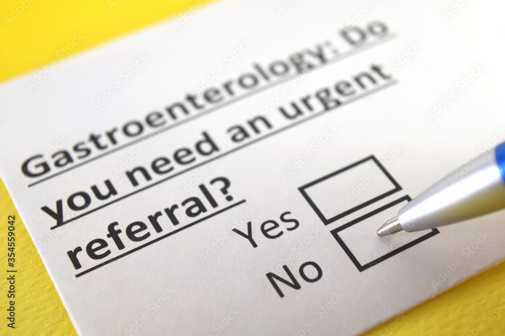 One person is answering question about gastroenterology. One person is answering question about gastroenterology.