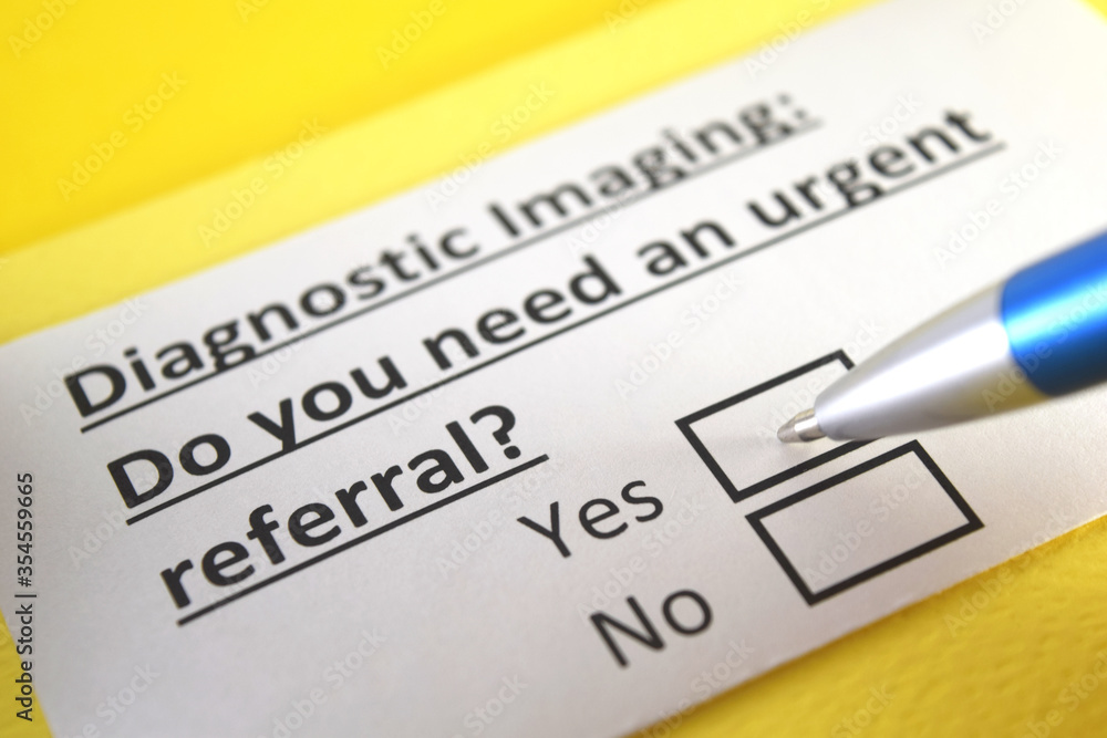 One person is answering question about diagnostic imaging. One person is answering question about diagnostic imaging.