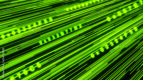 Big data infromation technology for business future.Illustration loop seamless.