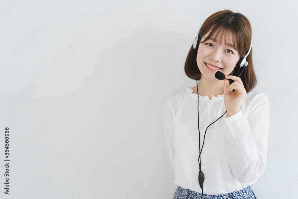 オペレーターの女性 オペレーターの女性