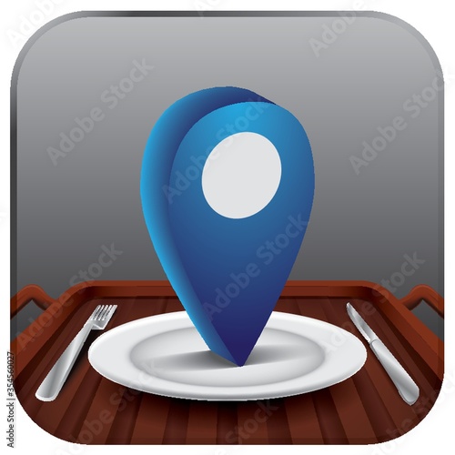 Navigation pointer on a plate