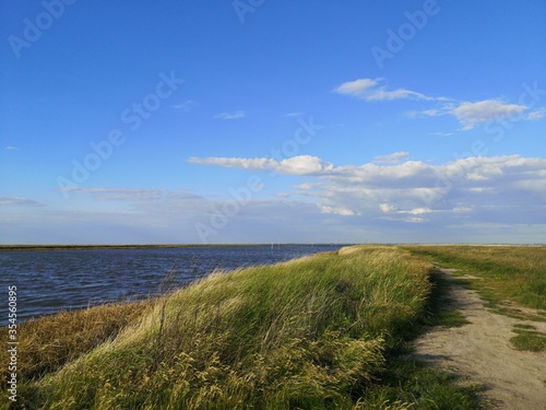 The beautiful coast of the North Sea in the east of Varel