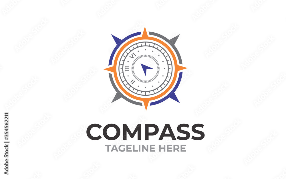 Creative Compass logo vector design