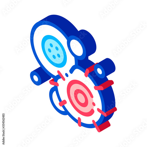 Cancerous Stem Cell Pathogen Element vector isometric sign. color isolated symbol illustration