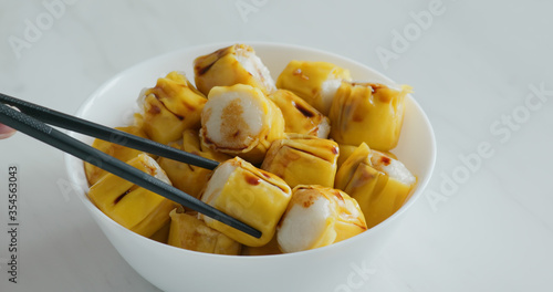 Hong Kong local food Siu Mai, fish cake photo