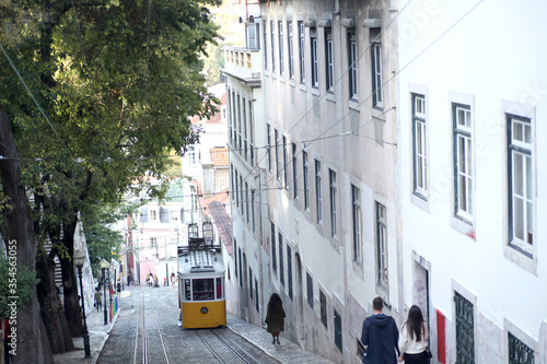 Tramp , Lift in the city of Lisbon,Portugal