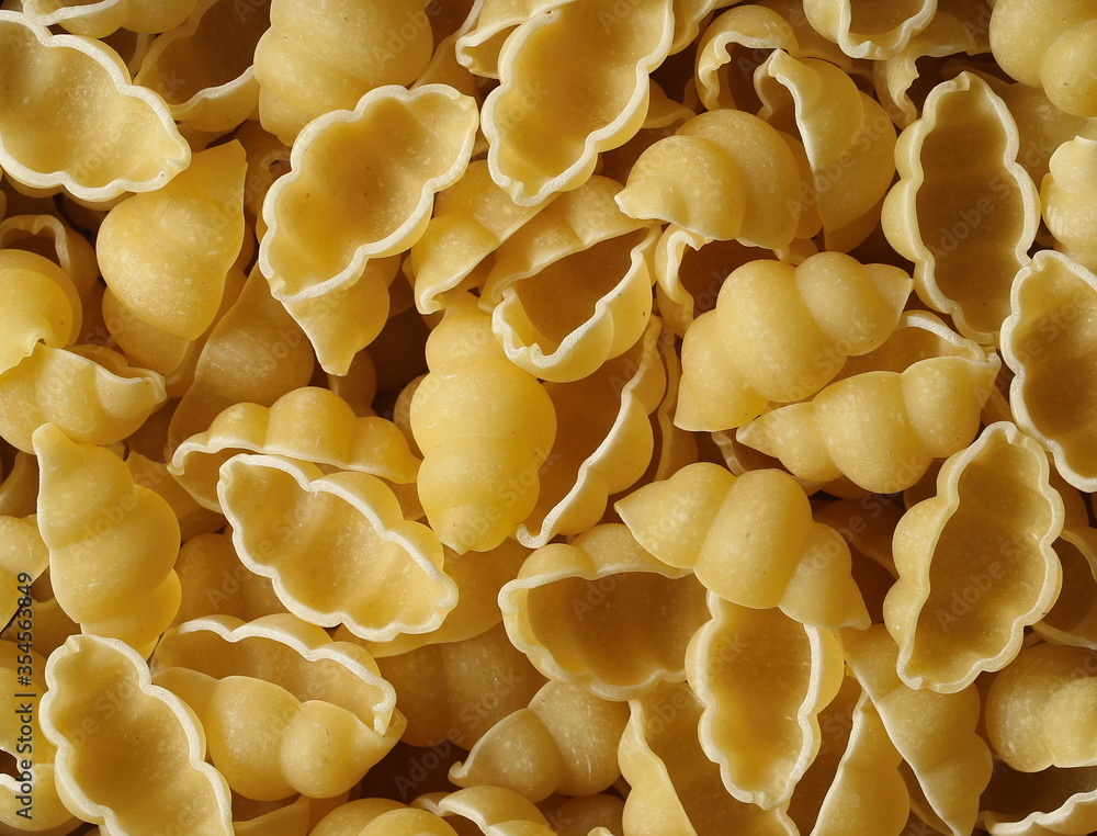 Pasta gnocchi pile background and texture Pasta gnocchi pile background and texture