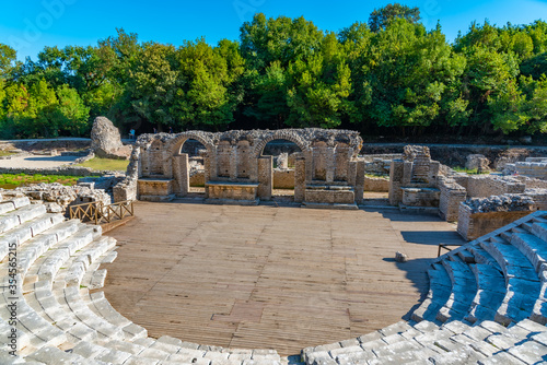 Roman theatre in Butrint, Albania photo